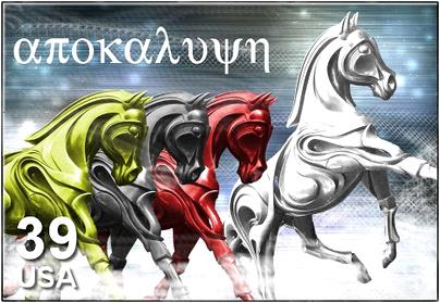Het witte paard en de drie paarden van Armageddon